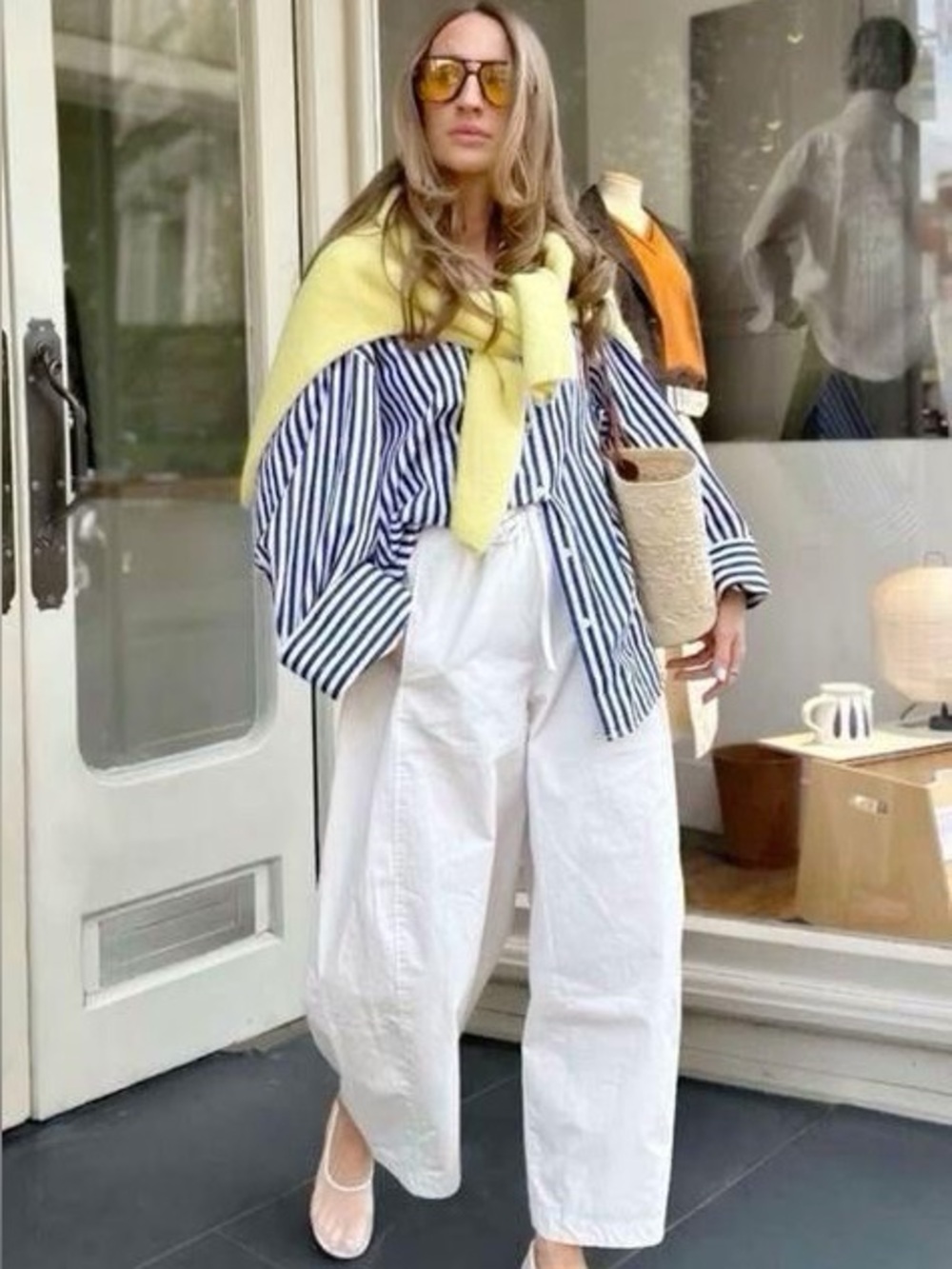 Rails Blue & White Vertical Stripe Button-Down Shirt